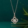 微信图片_20240725104902 SGARIT Fine Jewelry Factory Real 18k White Gold 0.06 Carats Oval Cut Jewellery Romantic Natural Diamond Full T Square Octagon Pendant