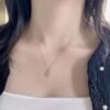 微信图片_202407251049132 SGARIT Fine Jewelry Factory Real 18k White Gold 0.06 Carats Oval Cut Jewellery Romantic Natural Diamond Full T Square Octagon Pendant