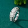 微信图片_20240725104926 SGARIT Fine Jewelry Factory Real 18k White Gold 0.717 Carats Oval Cut Jewellery Romantic Natural Diamond Half Circle Square Ring