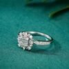 SGARIT Fine Jewelry Factory Real 18k White Gold 0.09 Carats Round Brilliant Cut Jewellery Romantic Natural Diamond Round Sugar Ring