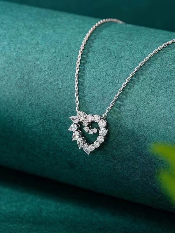 微信图片_20240725105158 SGARIT Fine Jewelry Factory Solid 18k White Gold 0.269 Carats Pear Cut Jewellery Yellow Luxury Natural Diamond Heart Pendant