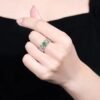 微信图片_202407270939515 SGARIT Fine Jewelry Manufacturers Real 18k White Gold 0.7 Carats Emerald Cut Jewellery Vivid Green Luxury Natural Emerald Gemstone Ring
