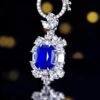 微信图片_202407270941331 SGARIT Fine Jewelry Supplier Real 18k White Gold 2.76 Carats Cushion Cut Jewellery Royal Blue Sapphire Sri Lanka Natural Gemstone Pendant