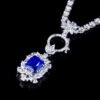 微信图片_202407270941333 SGARIT Fine Jewelry Supplier Real 18k White Gold 2.76 Carats Cushion Cut Jewellery Royal Blue Sapphire Sri Lanka Natural Gemstone Pendant