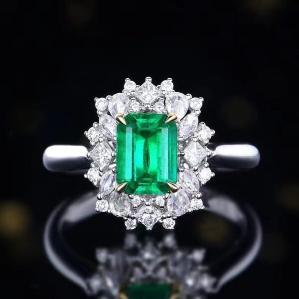 微信图片_20240727094151 SGARIT Fine Jewelry Suppliers Solid 18k White Gold 1.19 Carats Emerald Cut Jewellery Green Luxury Natural Emerald Gemstone Ring