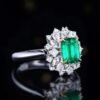 微信图片_202407270941512 SGARIT Fine Jewelry Suppliers Solid 18k White Gold 1.19 Carats Emerald Cut Jewellery Green Luxury Natural Emerald Gemstone Ring