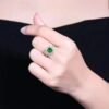 微信图片_202407270942113 SGARIT Fine Jewelry Produce Real 18k White Gold 1.63 Carats Emerald Cut Jewellery Green Luxury Zambia Natural Emerald Gemstone Ring