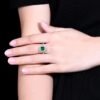 微信图片_202407270942115 SGARIT Fine Jewelry Produce Real 18k White Gold 1.63 Carats Emerald Cut Jewellery Green Luxury Zambia Natural Emerald Gemstone Ring