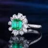 微信图片_202407270942531 SGARIT Fine Jewelry Wholesale Real 18k White Gold 1.45 Carats Emerald Cut Jewellery Green Luxury Zambia Natural Emerald Gemstone Ring