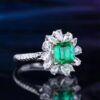 微信图片_202407270942532 SGARIT Fine Jewelry Wholesale Real 18k White Gold 1.45 Carats Emerald Cut Jewellery Green Luxury Zambia Natural Emerald Gemstone Ring