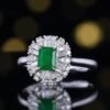 微信图片_202407270943101 SGARIT Fine Jewelry Wholesaler Solid 18k White Gold 0.59 Carats Emerald Cut Jewellery Green Luxury Panjshir Natural Emerald Gemstone Ring