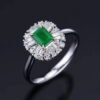 微信图片_202407270943103 SGARIT Fine Jewelry Wholesaler Solid 18k White Gold 0.59 Carats Emerald Cut Jewellery Green Luxury Panjshir Natural Emerald Gemstone Ring