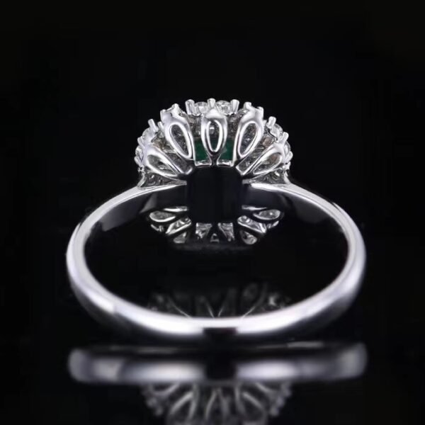 微信图片_202407270943104 SGARIT Fine Jewelry Wholesaler Solid 18k White Gold 0.59 Carats Emerald Cut Jewellery Green Luxury Panjshir Natural Emerald Gemstone Ring