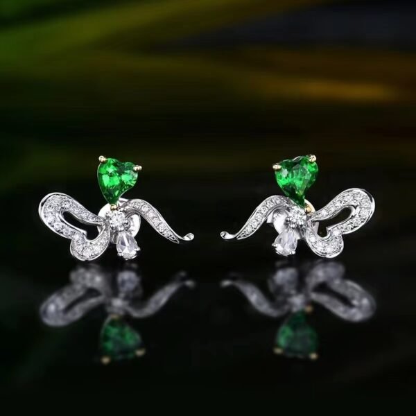 微信图片_20240727094325 SGARIT Fine Jewelry Factory Custom Real 18k White Gold 0.75 Carats Heart Cut Jewellery Green Luxury Natural Emerald Gemstone Ring