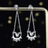 微信图片_202407270943413 Sgarit Fine Jewelry Factory Customized Solid 18k White Gold 0.85 Carats Heart Cut Jewellery Green Luxury Natural Emerald Gemstone Earrings