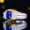 微信图片_202407270944111 SGARIT Fine Jewelry ODM Factory Solid 18k White Gold 1.02 Carats Cushion Cut Jewellery Royal Blue Sapphire Motor Gasca Natural Gemstone Ring