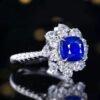 微信图片_202407270945282 SGARIT Fine Jewelry Wholesale Solid 18k White Gold 2.69 Carats Cushion Cut Jewellery Royal Blue Sapphire Sri Lanka Natural Gemstone Ring