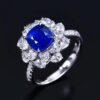 微信图片_202407270945283 SGARIT Fine Jewelry Wholesale Solid 18k White Gold 2.69 Carats Cushion Cut Jewellery Royal Blue Sapphire Sri Lanka Natural Gemstone Ring