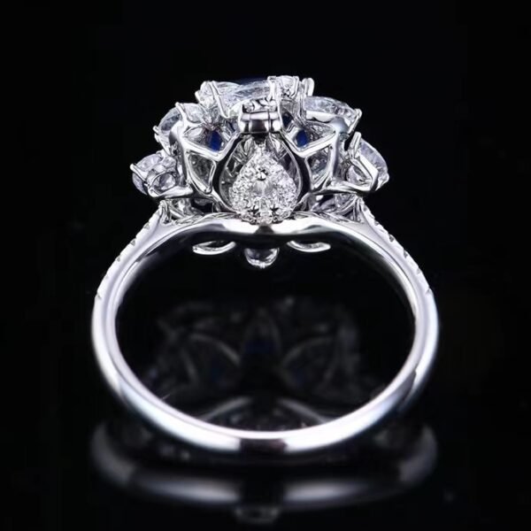 微信图片_202407270945285 SGARIT Fine Jewelry Wholesale Solid 18k White Gold 2.69 Carats Cushion Cut Jewellery Royal Blue Sapphire Sri Lanka Natural Gemstone Ring