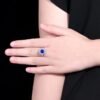 微信图片_202407270945291 SGARIT Fine Jewelry Wholesale Solid 18k White Gold 2.69 Carats Cushion Cut Jewellery Royal Blue Sapphire Sri Lanka Natural Gemstone Ring