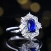 微信图片_202407270945522 Sgarit Fine Jewelry Wholesaler Real 18k White Gold 1.77 Carats Cushion Cut Jewellery Royal Blue Sapphire Sri Lanka Natural Gemstone Ring