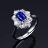 微信图片_202407270945524 Sgarit Fine Jewelry Wholesaler Real 18k White Gold 1.77 Carats Cushion Cut Jewellery Royal Blue Sapphire Sri Lanka Natural Gemstone Ring