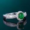 微信图片_20240727102239 SGARIT Fine Jewelry Factory Real 18k White Gold 0.58 Carats Oval Cut Jewellery Panjshir Green Luxury Natural Emerald Gemstone Ring
