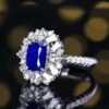 微信图片_202407311023241 SGARIT Fine Jewelry Custom Solid 18k White Gold 2.05 Carats Cushion Cut Jewellery Luxury Natural Gemstone Madagascar Royal Blue Sapphire Ring
