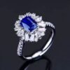 微信图片_202407311023244 SGARIT Fine Jewelry Custom Solid 18k White Gold 2.05 Carats Cushion Cut Jewellery Luxury Natural Gemstone Madagascar Royal Blue Sapphire Ring