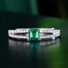 微信图片_20240731102341 SGARIT Fine Jewelry Factory Solid 18k White Gold 0.4 Carats Emerald Cut Jewellery Classic Zambia Vivid Green Engagement Anniversary Natural Gemstone Emerald Ring