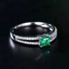 微信图片_202407311023421 SGARIT Fine Jewelry Factory Solid 18k White Gold 0.4 Carats Emerald Cut Jewellery Classic Zambia Vivid Green Engagement Anniversary Natural Gemstone Emerald Ring