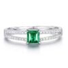 微信图片_202407311023423 SGARIT Fine Jewelry Factory Solid 18k White Gold 0.4 Carats Emerald Cut Jewellery Classic Zambia Vivid Green Engagement Anniversary Natural Gemstone Emerald Ring
