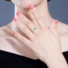 微信图片_202407311023425 SGARIT Fine Jewelry Factory Solid 18k White Gold 0.4 Carats Emerald Cut Jewellery Classic Zambia Vivid Green Engagement Anniversary Natural Gemstone Emerald Ring