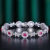 微信图片_20240731102407 SGARIT Fine Jewelry Factory Solid 18k White Gold 1.76 Carats Oval Cut Jewellery Classic Engagement Anniversary Unheated Ruby Natural Gemstone Bracelet