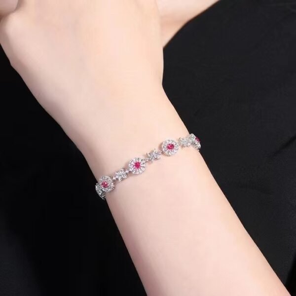微信图片_202407311024085 SGARIT Fine Jewelry Factory Solid 18k White Gold 1.76 Carats Oval Cut Jewellery Classic Engagement Anniversary Unheated Ruby Natural Gemstone Bracelet