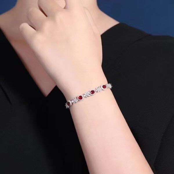 微信图片_202407311024264 SGARIT Fine Jewelry Factory Solid 18k White Gold 3.75 Carats Oval Cut Jewellery Classic Engagement Anniversary Unheated Pigeon Red Ruby Natural Gemstone Bracelet