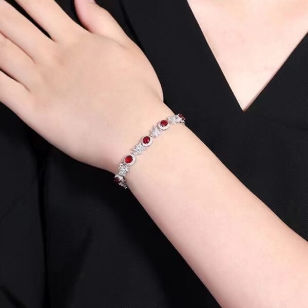 微信图片_202407311024265 SGARIT Fine Jewelry Factory Solid 18k White Gold 3.75 Carats Oval Cut Jewellery Classic Engagement Anniversary Unheated Pigeon Red Ruby Natural Gemstone Bracelet