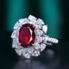 微信图片_202407311024461 SGARIT Fine Jewelry Factory Solid 18k White Gold 2.96 Carats Oval Cut Jewellery Classic Engagement Anniversary Unheated Pigeon Red Ruby Natural Gemstone Ring/Pendant