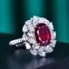 微信图片_202407311024462 SGARIT Fine Jewelry Factory Solid 18k White Gold 2.96 Carats Oval Cut Jewellery Classic Engagement Anniversary Unheated Pigeon Red Ruby Natural Gemstone Ring/Pendant