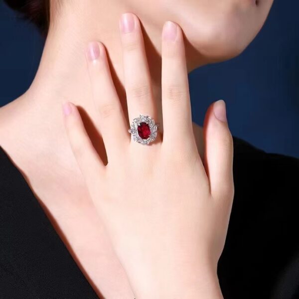 微信图片_202407311024472 SGARIT Fine Jewelry Factory Solid 18k White Gold 2.96 Carats Oval Cut Jewellery Classic Engagement Anniversary Unheated Pigeon Red Ruby Natural Gemstone Ring/Pendant