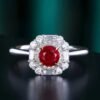 微信图片_20240731102508 SGARIT Fine Jewelry Custom Solid 18k White Gold 0.88 Carats Round Brilliant Cut Jewellery Luxury Natural Gemstone Unburnt Pigeon Red Ruby Ring