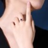 微信图片_202407311025093 SGARIT Fine Jewelry Custom Solid 18k White Gold 0.88 Carats Round Brilliant Cut Jewellery Luxury Natural Gemstone Unburnt Pigeon Red Ruby Ring
