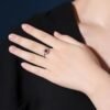 微信图片_202407311025094 SGARIT Fine Jewelry Custom Solid 18k White Gold 0.88 Carats Round Brilliant Cut Jewellery Luxury Natural Gemstone Unburnt Pigeon Red Ruby Ring