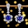 微信图片_20240731102620 Sgarit Fine Jewelry Custom Solid 18k White Gold 3.58 Carats Heart Cut Jewellery Luxury Natural Gemstone Sri Lanka Royal Blue Sapphire Eardrop Earrings