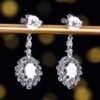 微信图片_202407311027012 SGARIT Fine Jewelry Custom Solid 18k White Gold 1.03 Carats Oval Cut Jewellery Luxury Natural Gemstone Sri Lanka Blue Sapphire Eardrop Earrings