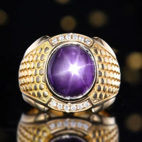 微信图片_20240731102719 SGARIT Fine Jewelry Custom Solid 18k White Gold 11.51 Carats Oval Cut Jewellery Luxury Natural Gemstone Myanmar Unburned Starlight Blue Sapphire Ring