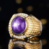 微信图片_202407311027191 SGARIT Fine Jewelry Custom Solid 18k White Gold 11.51 Carats Oval Cut Jewellery Luxury Natural Gemstone Myanmar Unburned Starlight Blue Sapphire Ring
