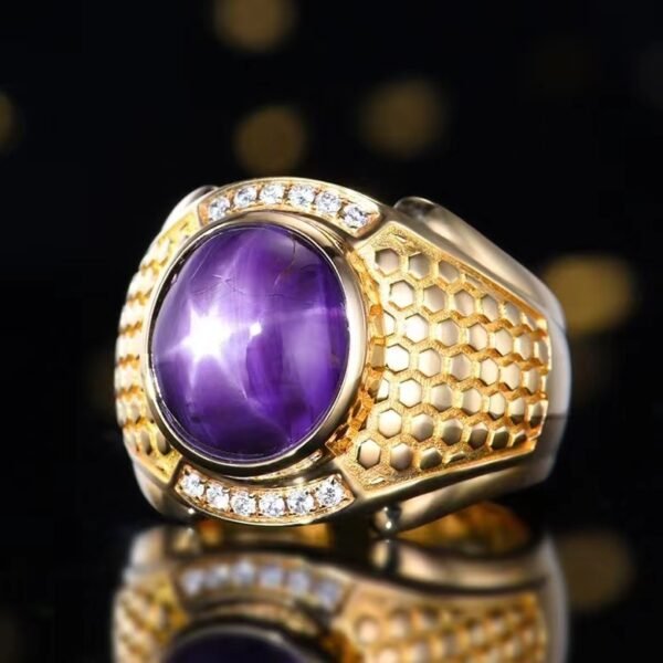 微信图片_202407311027191 SGARIT Fine Jewelry Custom Solid 18k White Gold 11.51 Carats Oval Cut Jewellery Luxury Natural Gemstone Myanmar Unburned Starlight Blue Sapphire Ring