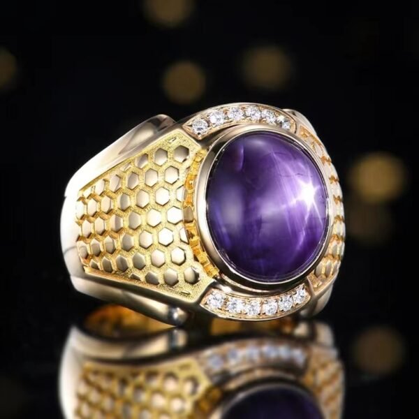 微信图片_20240731102720 SGARIT Fine Jewelry Custom Solid 18k White Gold 11.51 Carats Oval Cut Jewellery Luxury Natural Gemstone Myanmar Unburned Starlight Blue Sapphire Ring