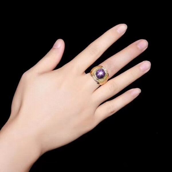 微信图片_202407311027203 SGARIT Fine Jewelry Custom Solid 18k White Gold 11.51 Carats Oval Cut Jewellery Luxury Natural Gemstone Myanmar Unburned Starlight Blue Sapphire Ring